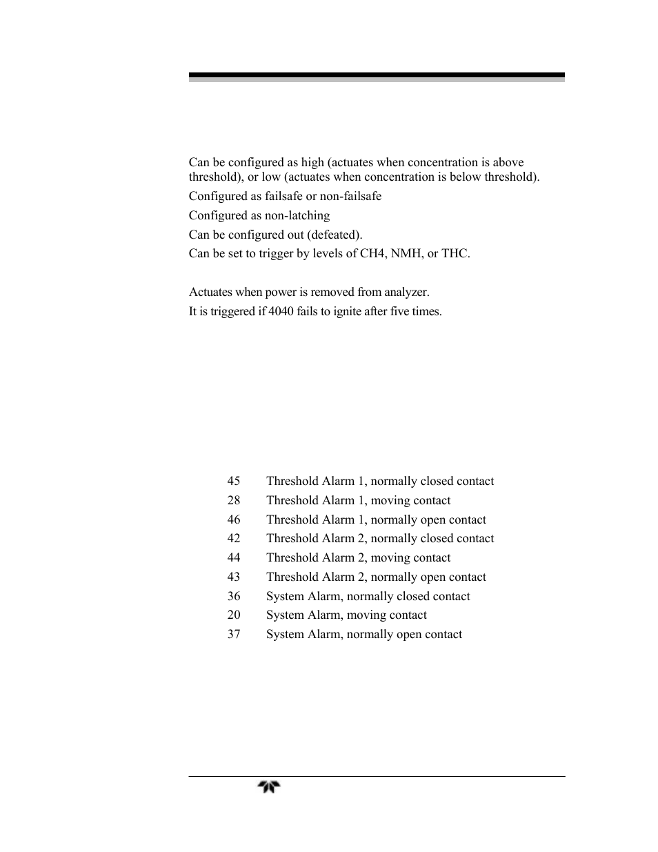 Teledyne 4040 - Methane / Nonmethane analyzer User Manual | Page 31 / 69