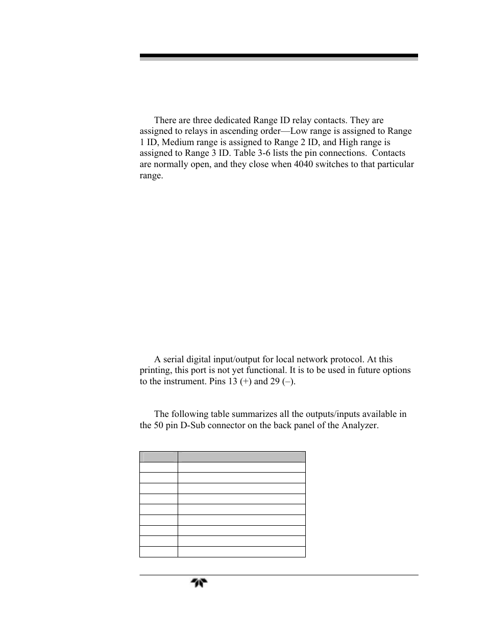 Teledyne 4040 - Methane / Nonmethane analyzer User Manual | Page 33 / 69