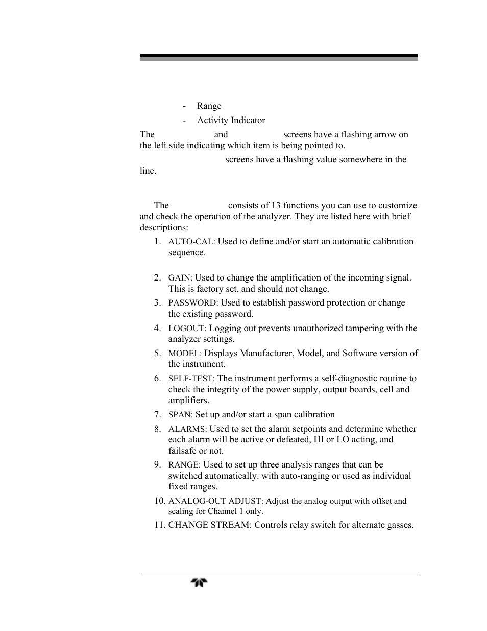 Teledyne 4040 - Methane / Nonmethane analyzer User Manual | Page 48 / 69