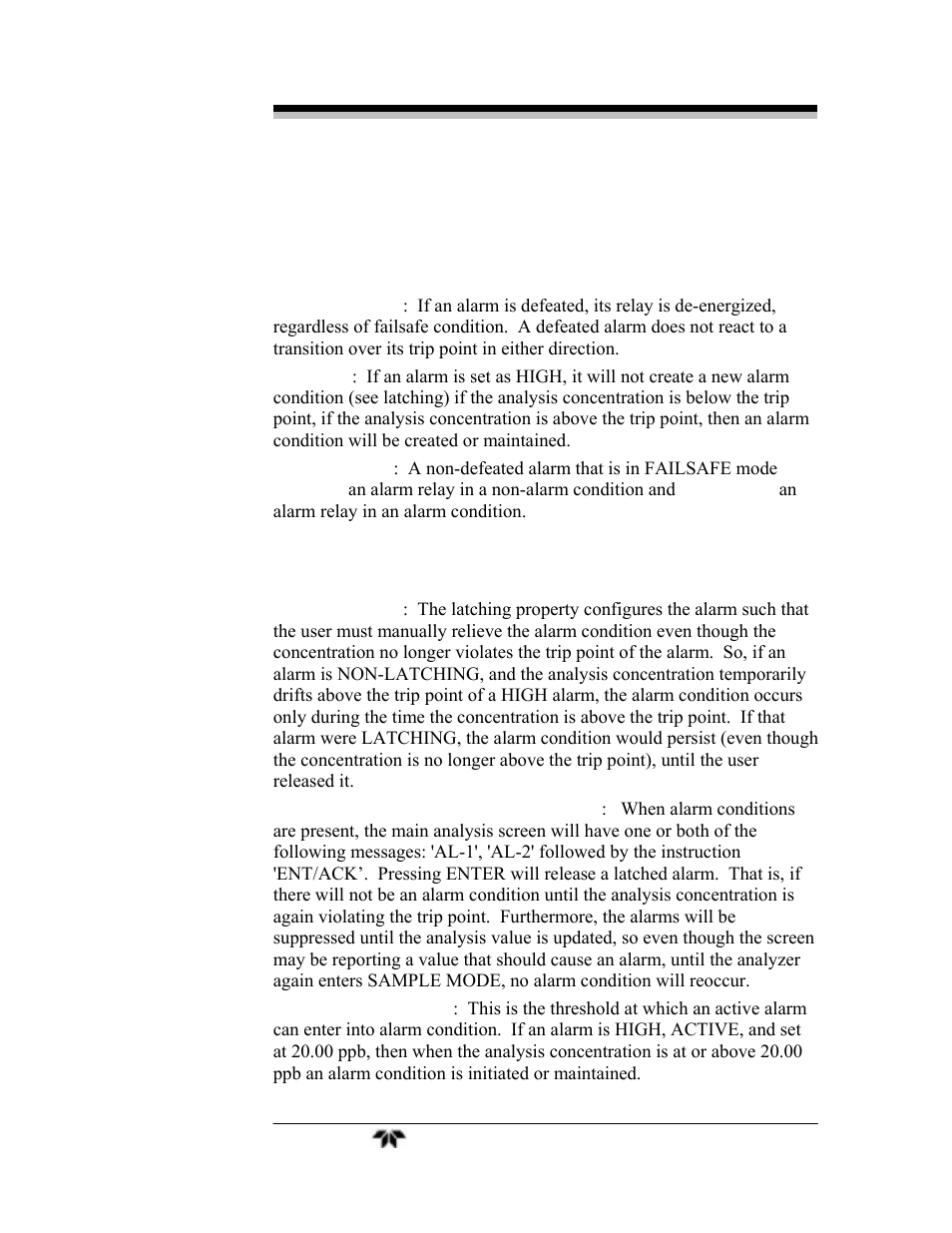 Teledyne 4040 - Methane / Nonmethane analyzer User Manual | Page 61 / 69