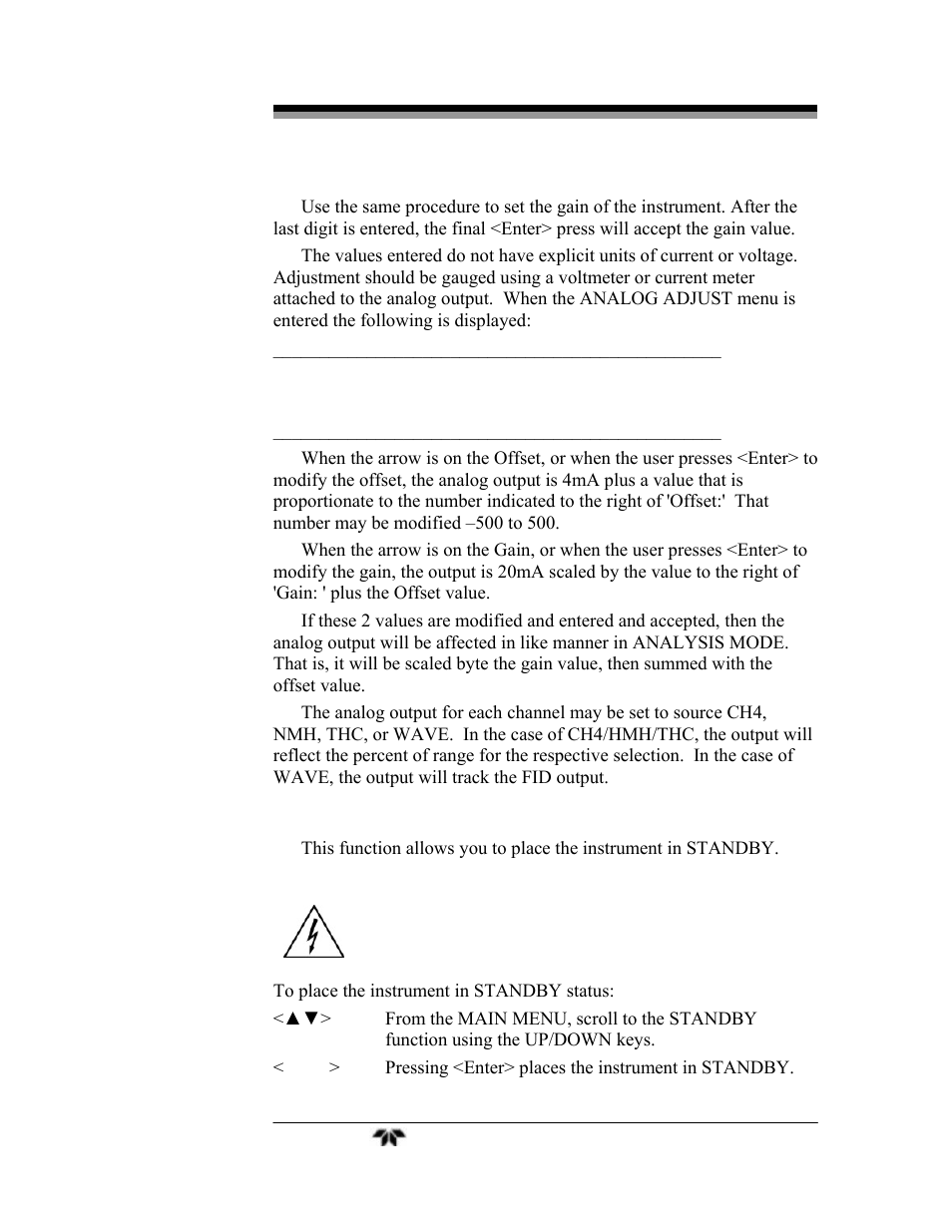 Teledyne 4040 - Methane / Nonmethane analyzer User Manual | Page 64 / 69