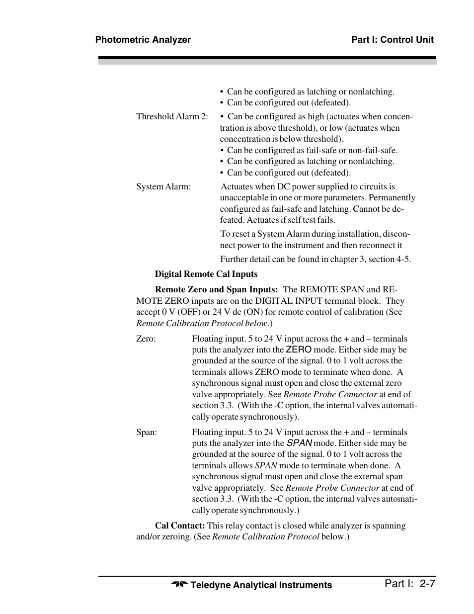 Teledyne 6000A - Photometric analyzer User Manual | Page 21 / 94