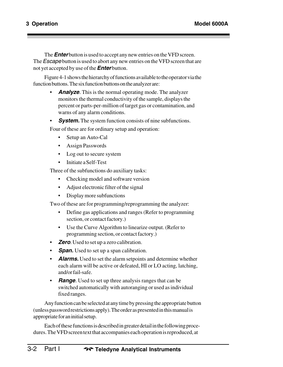 Teledyne 6000A - Photometric analyzer User Manual | Page 26 / 94