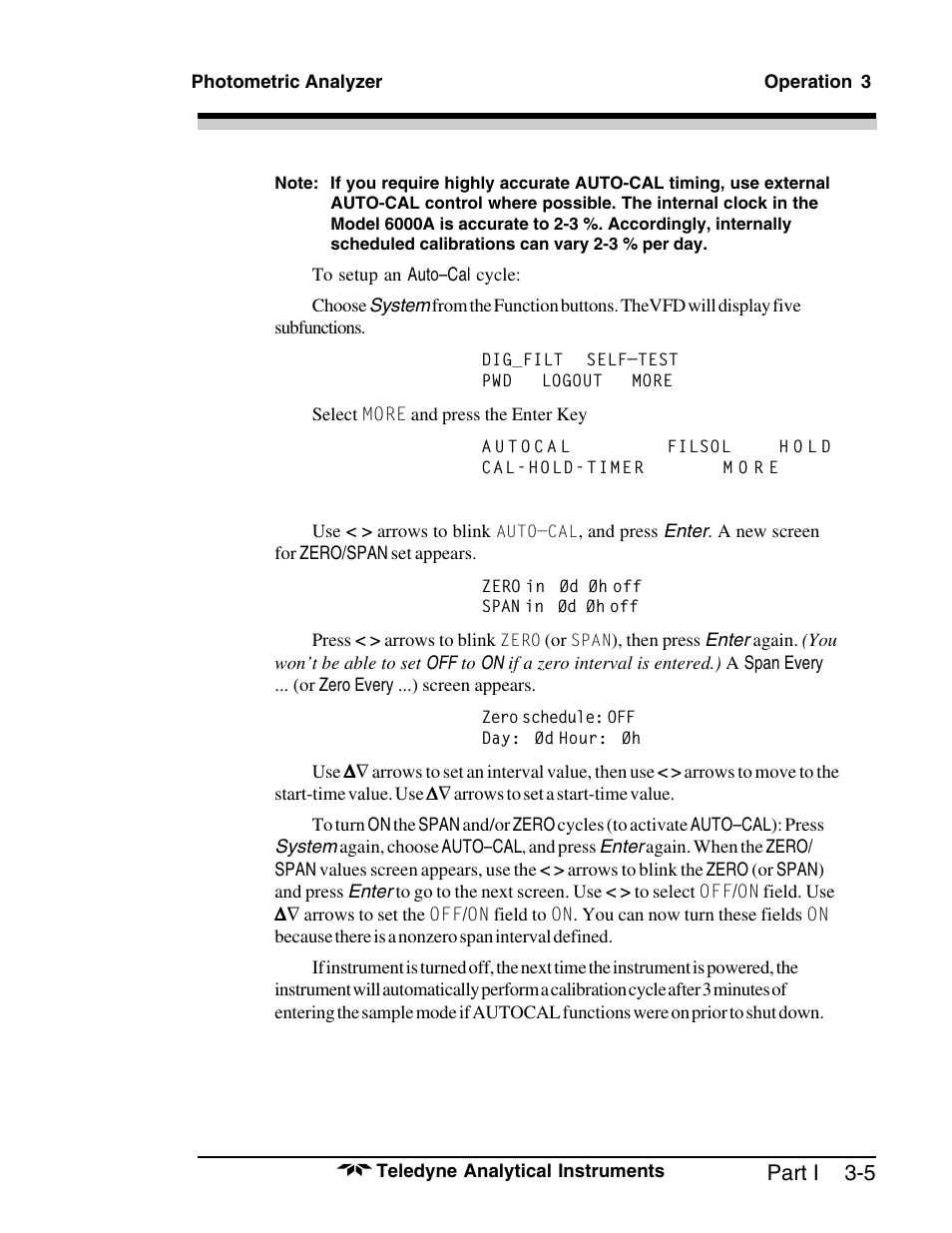 Teledyne 6000A - Photometric analyzer User Manual | Page 29 / 94