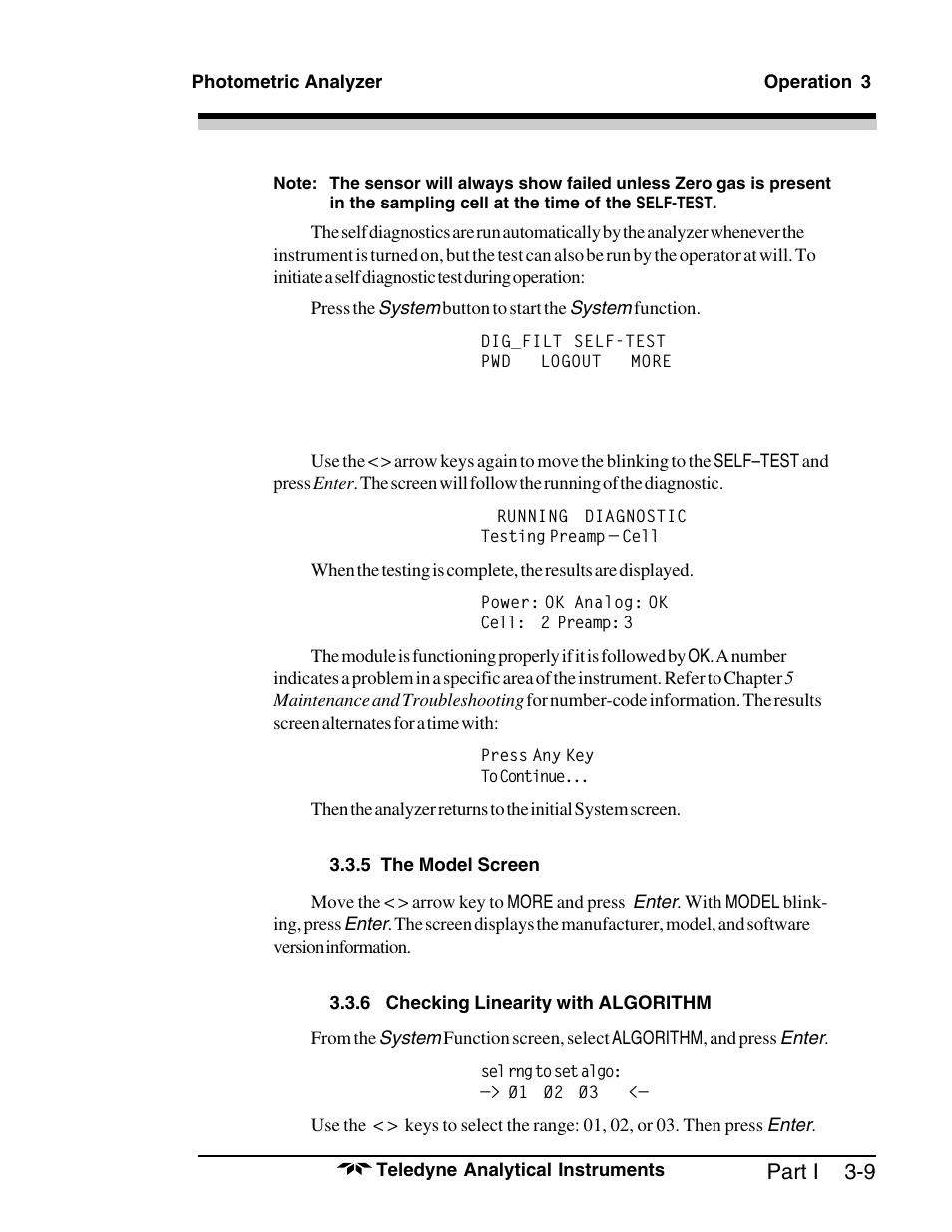 Teledyne 6000A - Photometric analyzer User Manual | Page 33 / 94