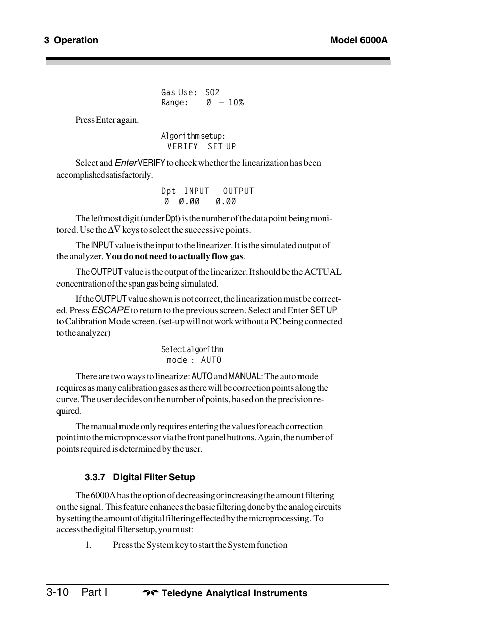 Teledyne 6000A - Photometric analyzer User Manual | Page 34 / 94