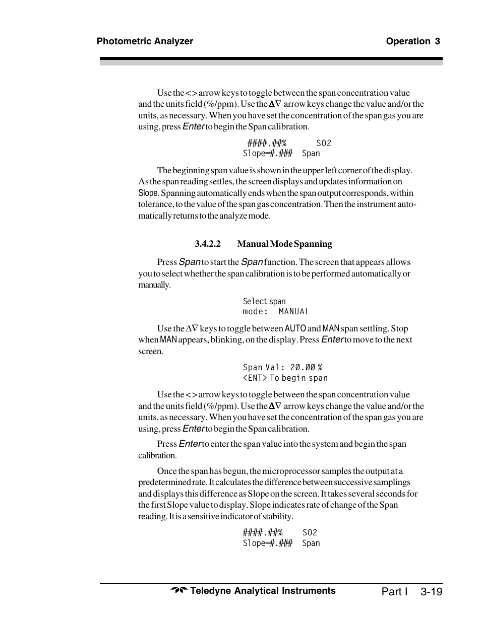 Teledyne 6000A - Photometric analyzer User Manual | Page 43 / 94