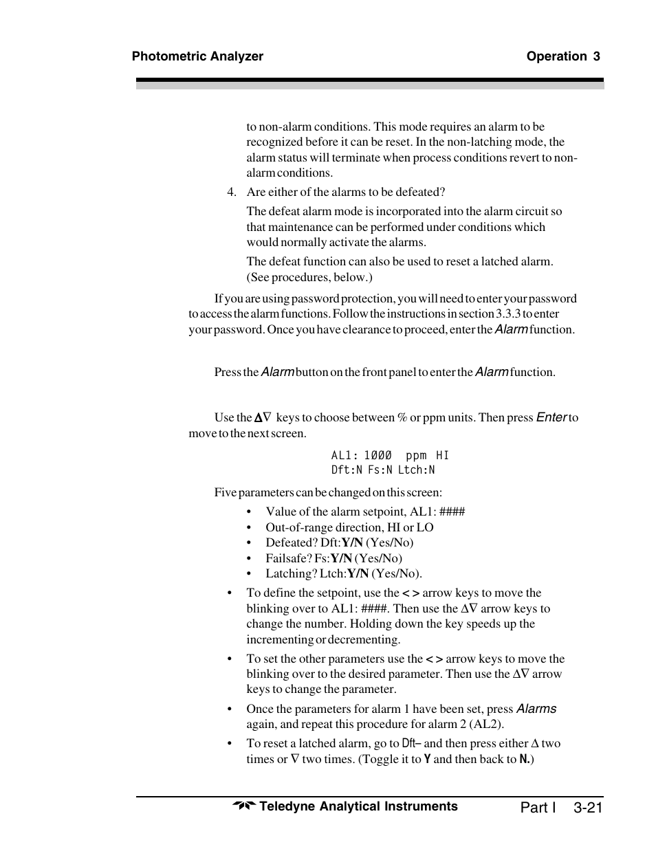 Teledyne 6000A - Photometric analyzer User Manual | Page 45 / 94