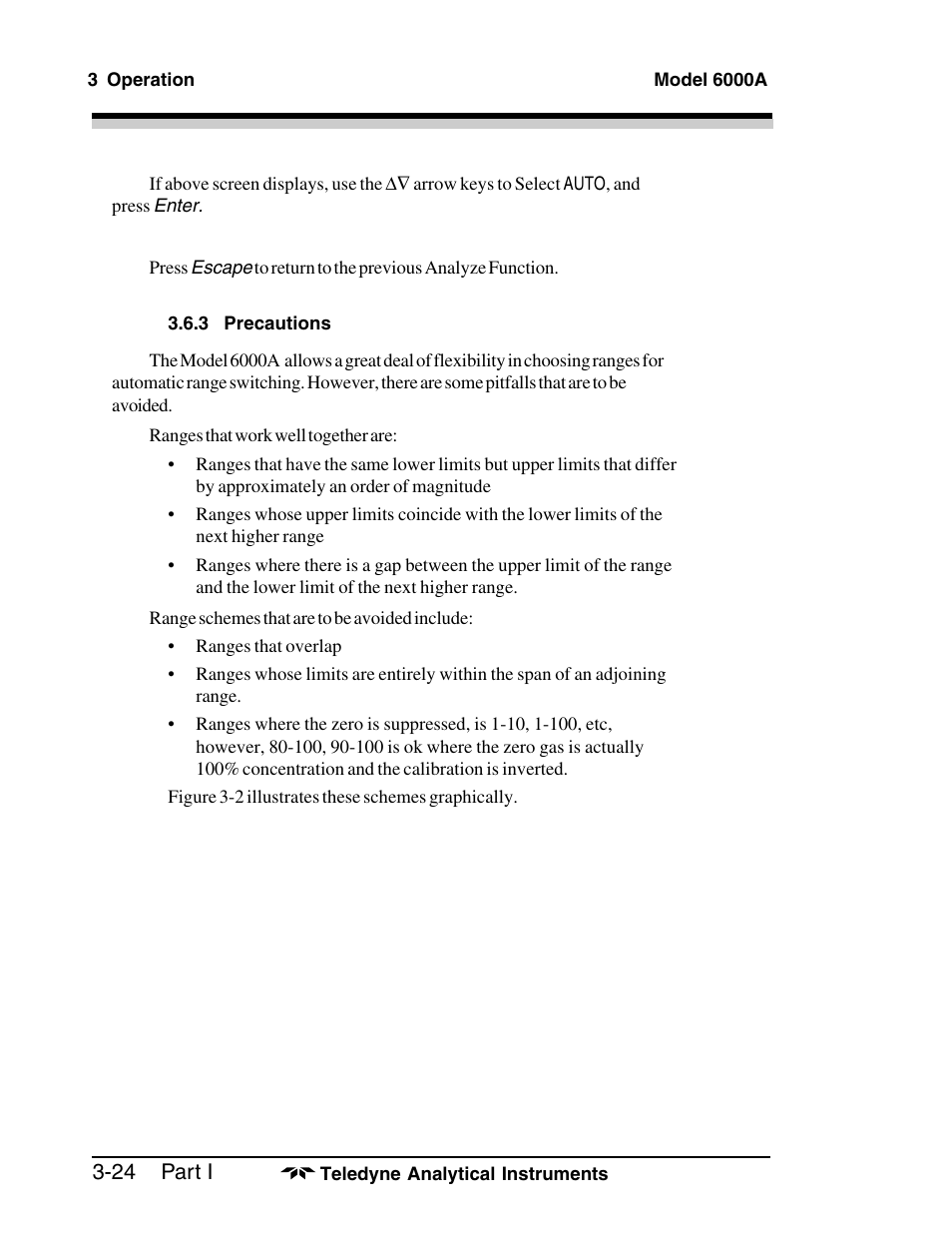 Teledyne 6000A - Photometric analyzer User Manual | Page 48 / 94