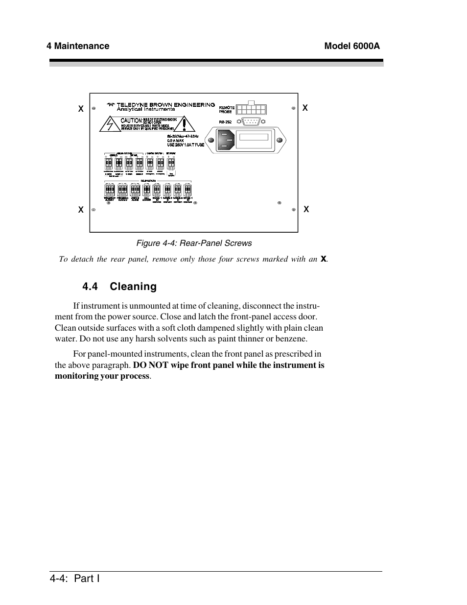 Teledyne 6000A - Photometric analyzer User Manual | Page 58 / 94