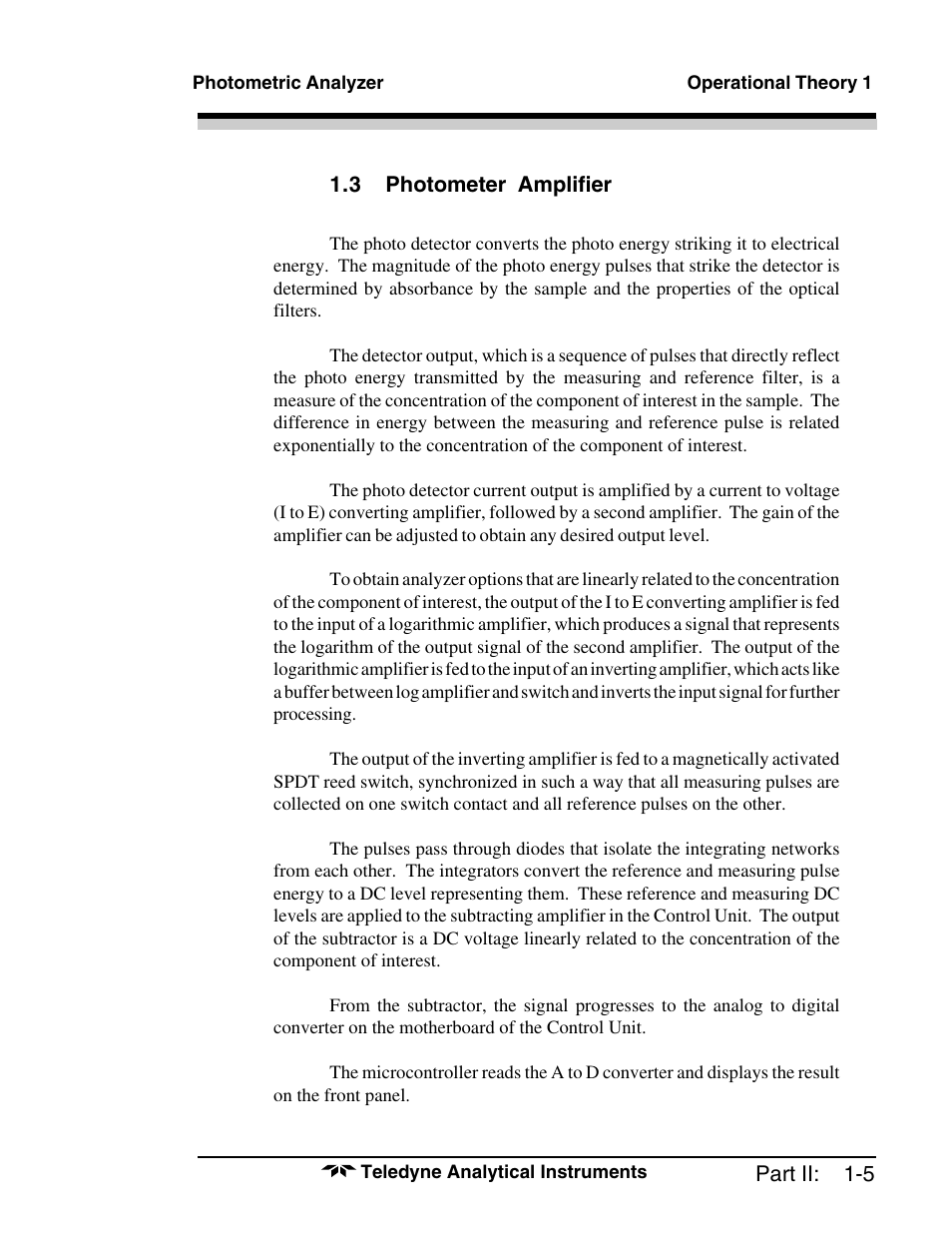 Teledyne 6000A - Photometric analyzer User Manual | Page 67 / 94
