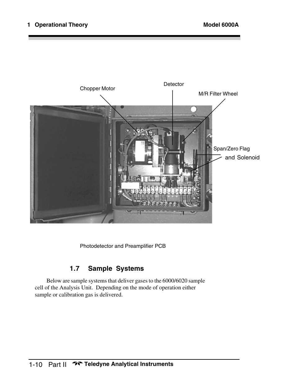 Teledyne 6000A - Photometric analyzer User Manual | Page 72 / 94