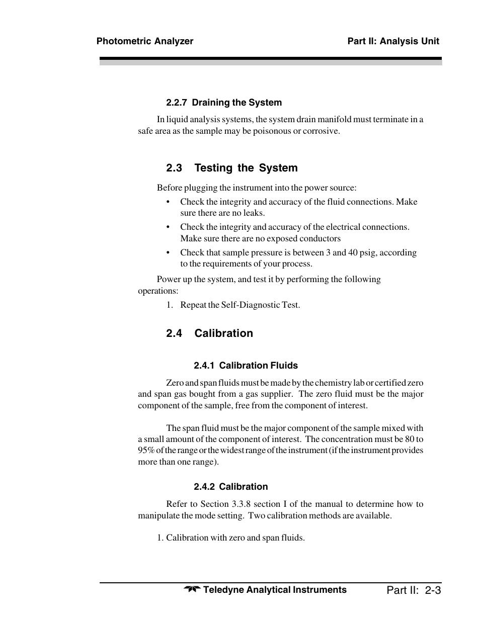 Teledyne 6000A - Photometric analyzer User Manual | Page 79 / 94