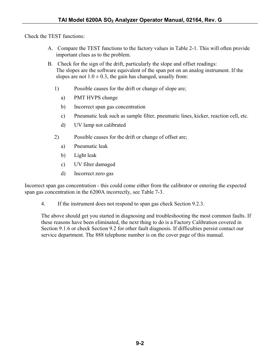 Teledyne 6200A - Sulfides analyzer User Manual | Page 145 / 206