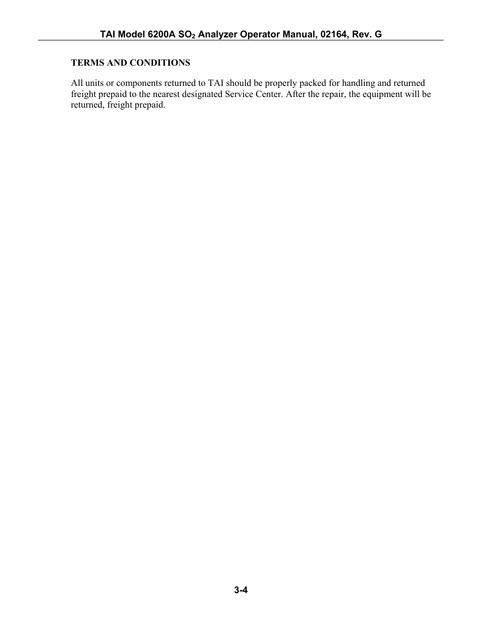 Teledyne 6200A - Sulfides analyzer User Manual | Page 55 / 206