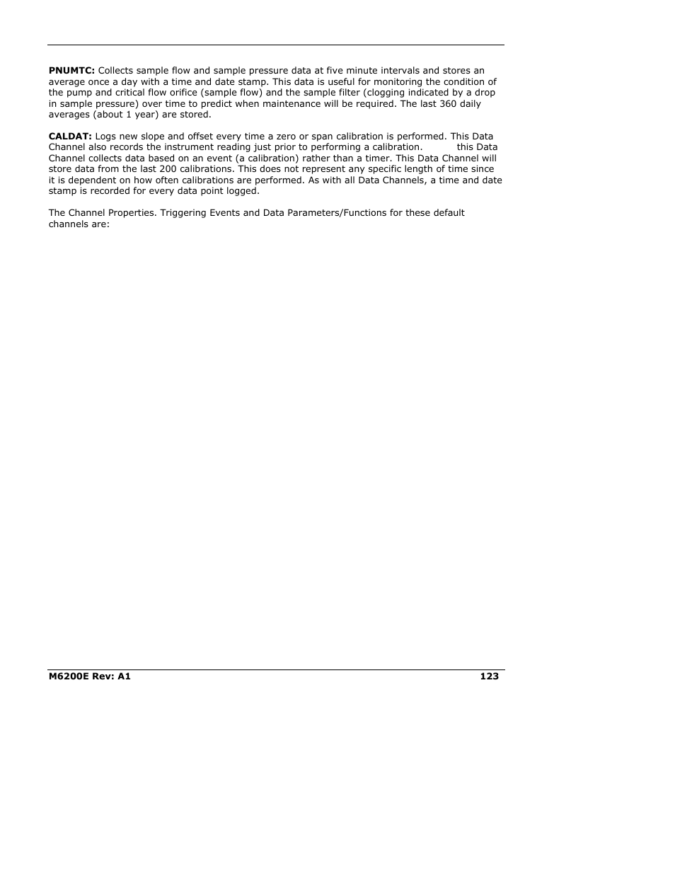 Teledyne 6200E - Sulfides Analyzer User Manual | Page 123 / 306