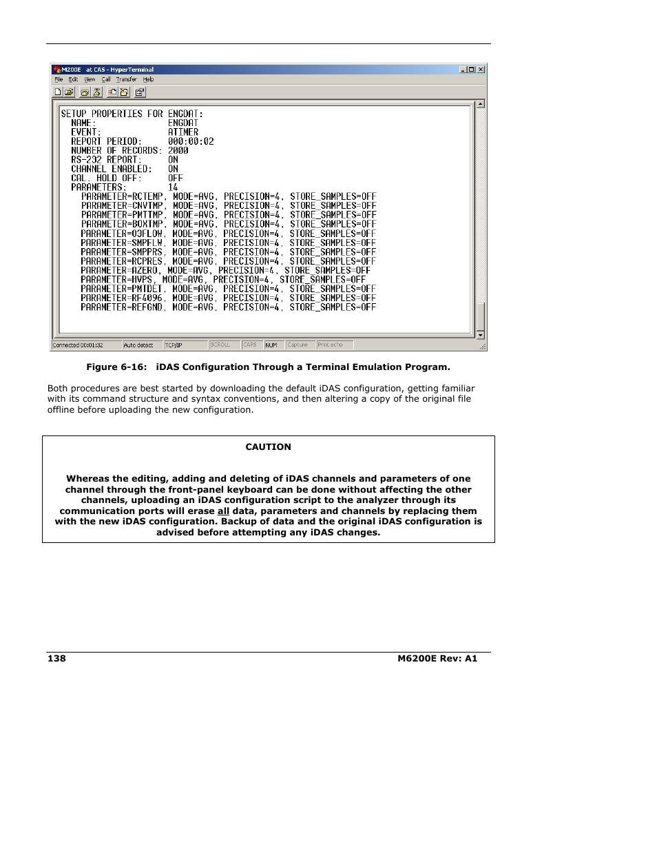 Teledyne 6200E - Sulfides Analyzer User Manual | Page 138 / 306