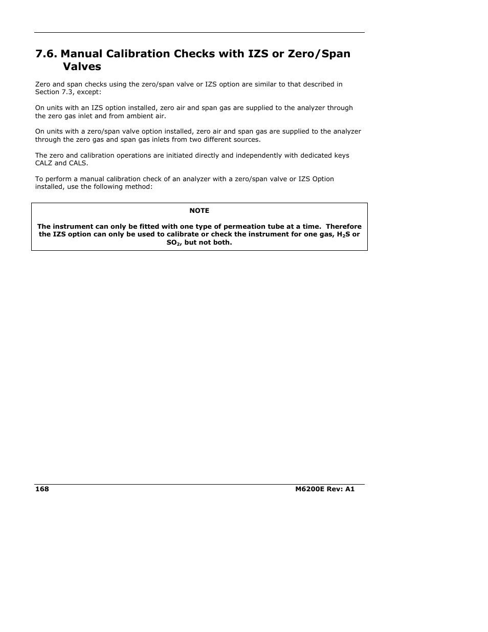 Teledyne 6200E - Sulfides Analyzer User Manual | Page 168 / 306