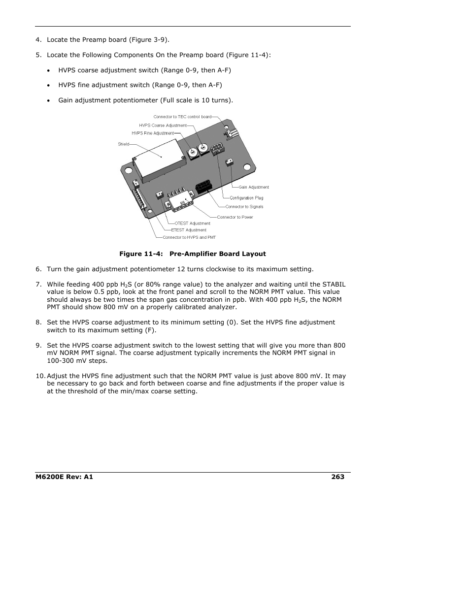 Teledyne 6200E - Sulfides Analyzer User Manual | Page 263 / 306