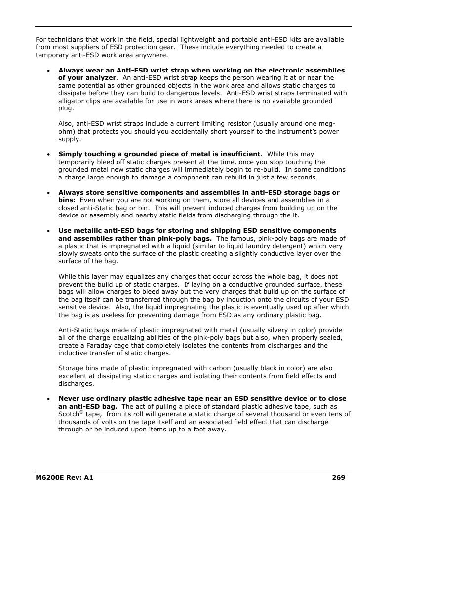 Teledyne 6200E - Sulfides Analyzer User Manual | Page 269 / 306