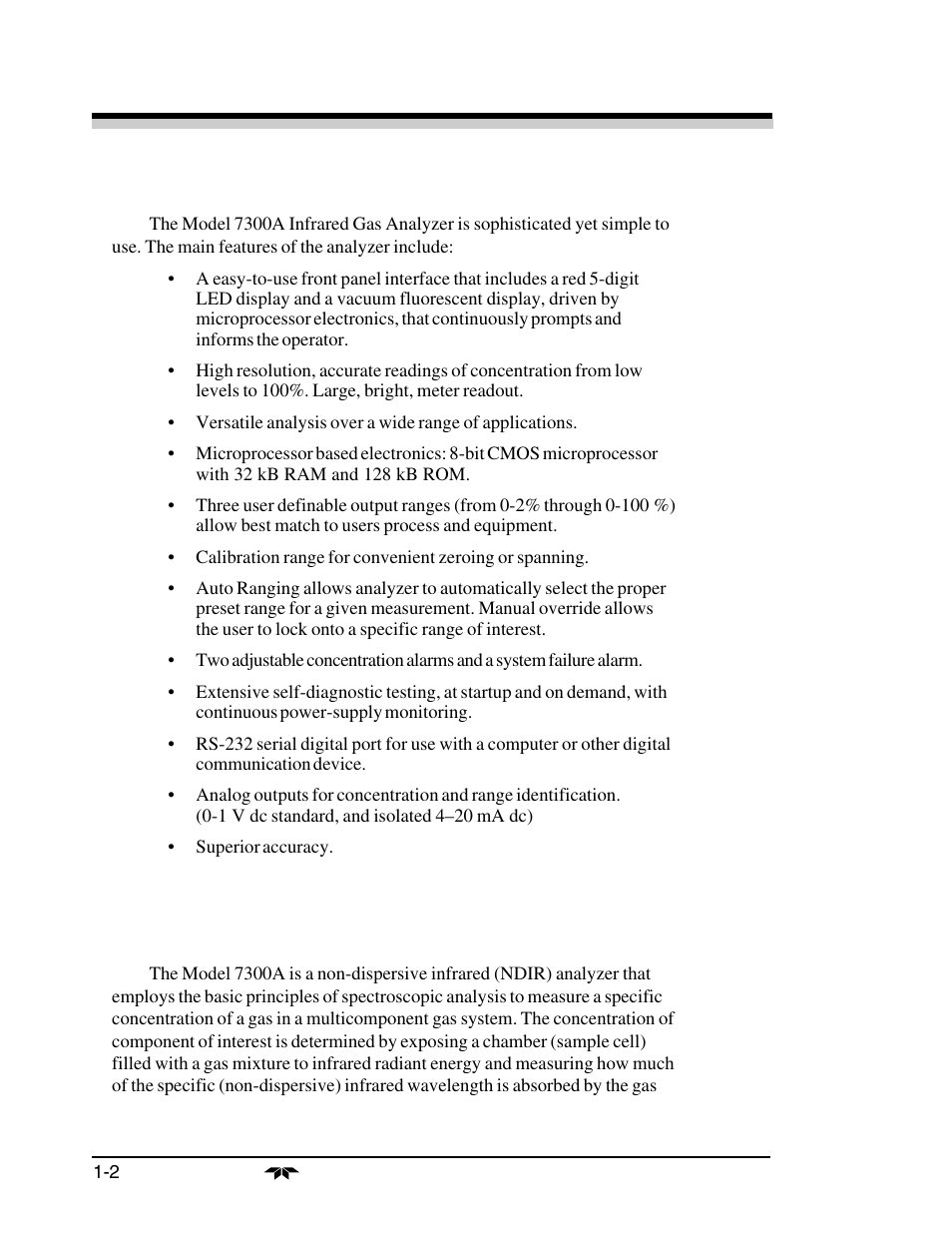 Teledyne 7300a - NDIR analyzer User Manual | Page 10 / 85