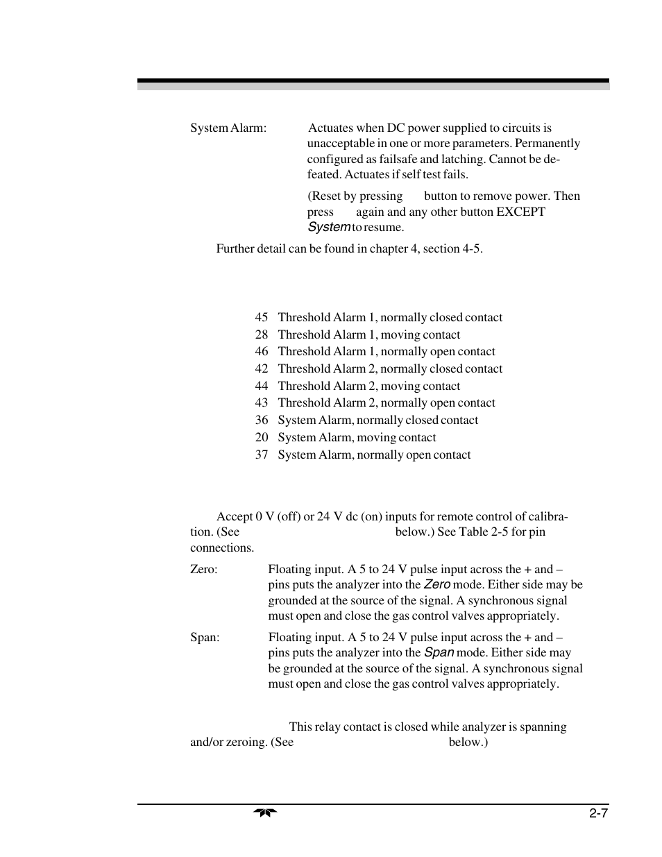 Teledyne 7300a - NDIR analyzer User Manual | Page 19 / 85