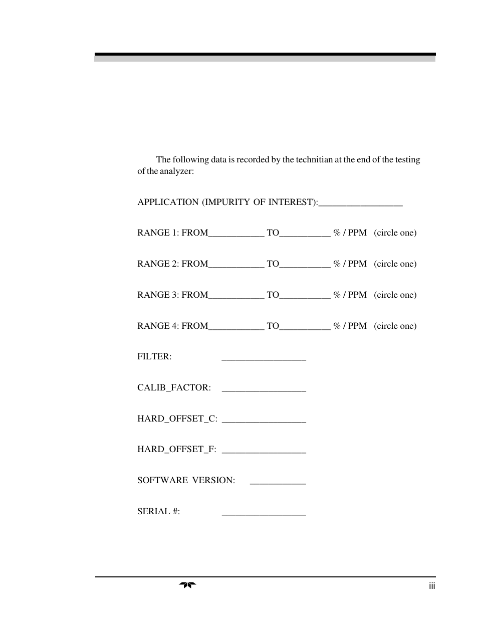 Teledyne 7300a - NDIR analyzer User Manual | Page 3 / 85