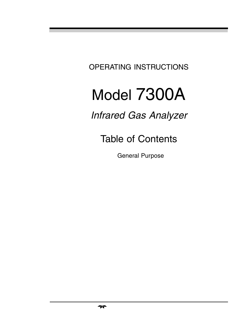 Teledyne 7300a - NDIR analyzer User Manual | Page 5 / 85