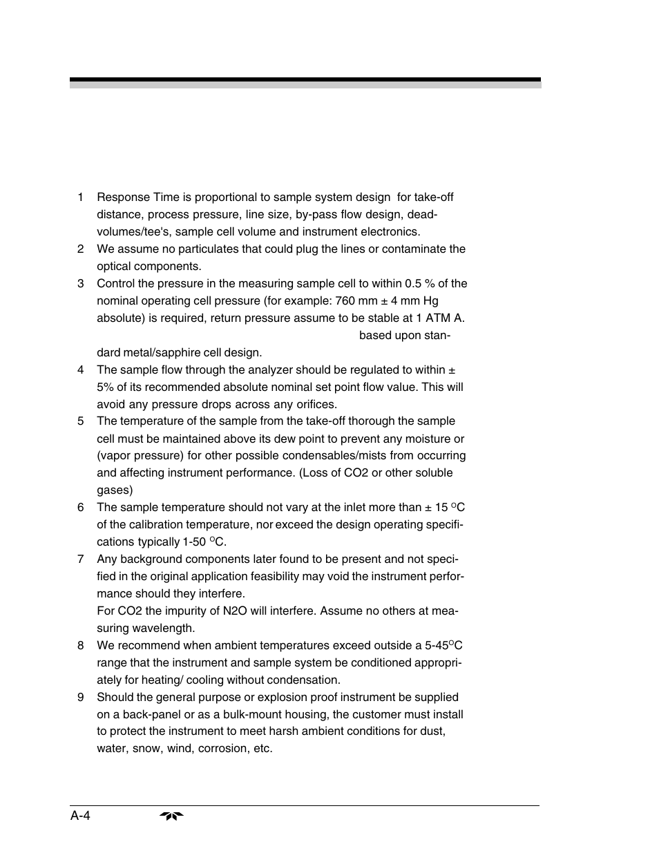 Teledyne 7300a - NDIR analyzer User Manual | Page 84 / 85