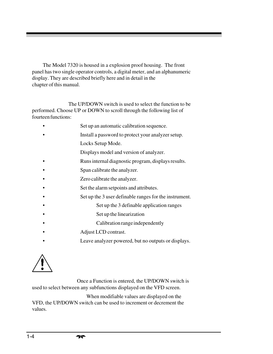 Teledyne 7320 - NDIR analyzer User Manual | Page 12 / 85
