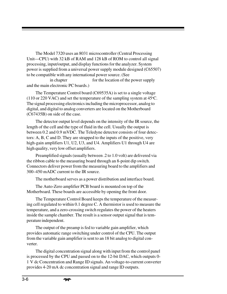 Teledyne 7320 - NDIR analyzer User Manual | Page 34 / 85