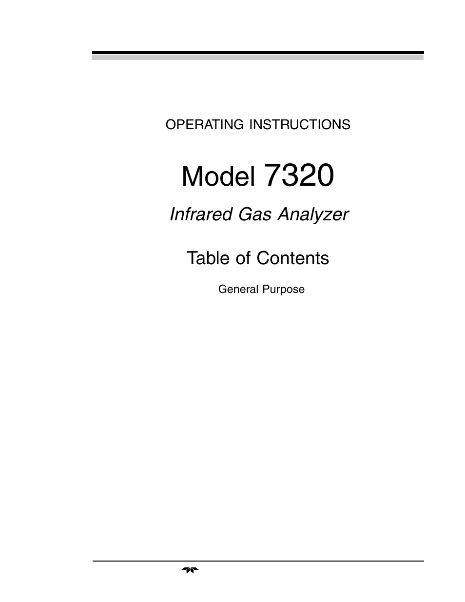 Teledyne 7320 - NDIR analyzer User Manual | Page 5 / 85