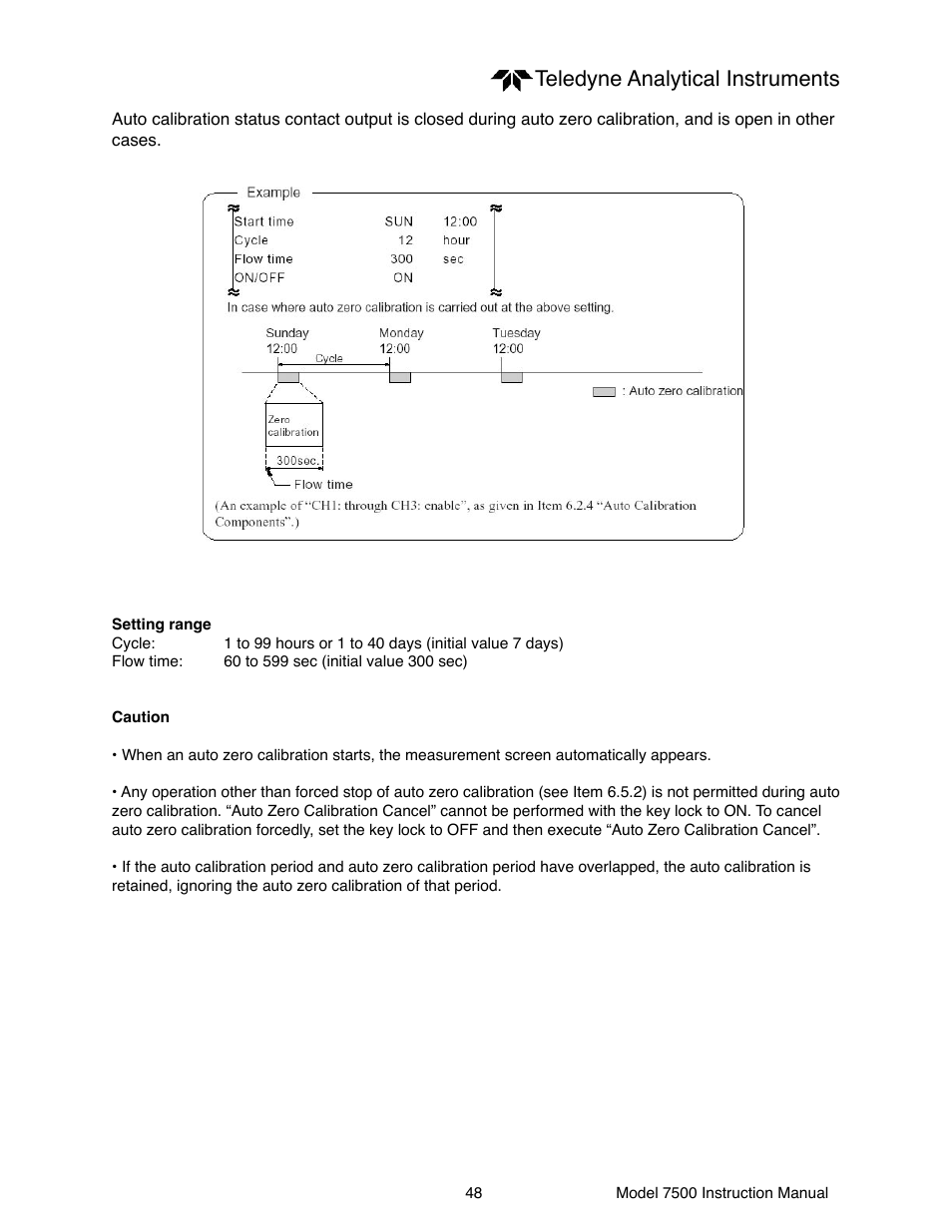 Teledyne analytical instruments | Teledyne 7500 - Infrared gas analyzer - operating manual User Manual | Page 48 / 80