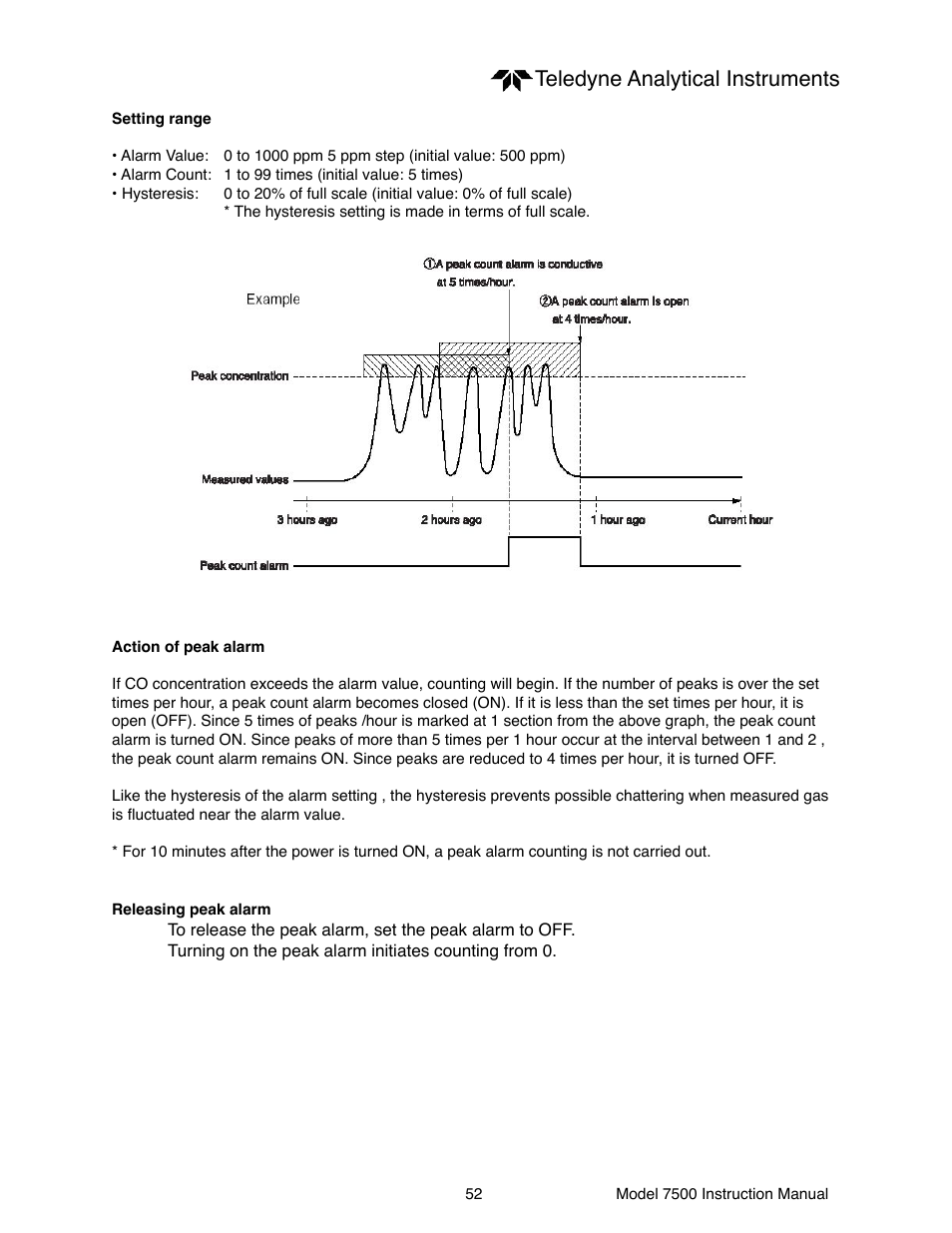 Teledyne analytical instruments | Teledyne 7500 - Infrared gas analyzer - operating manual User Manual | Page 52 / 80