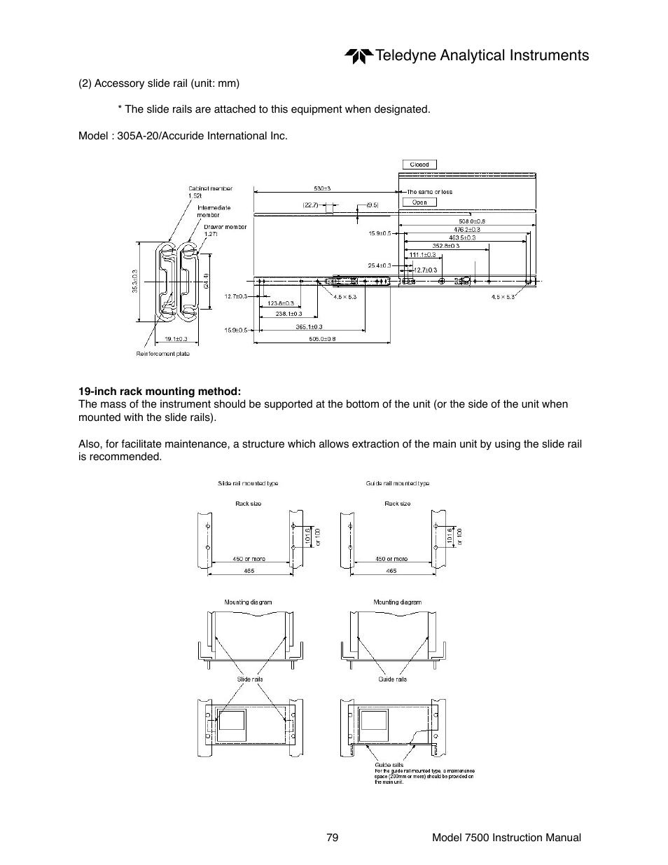 Teledyne analytical instruments | Teledyne 7500 - Infrared gas analyzer - operating manual User Manual | Page 79 / 80
