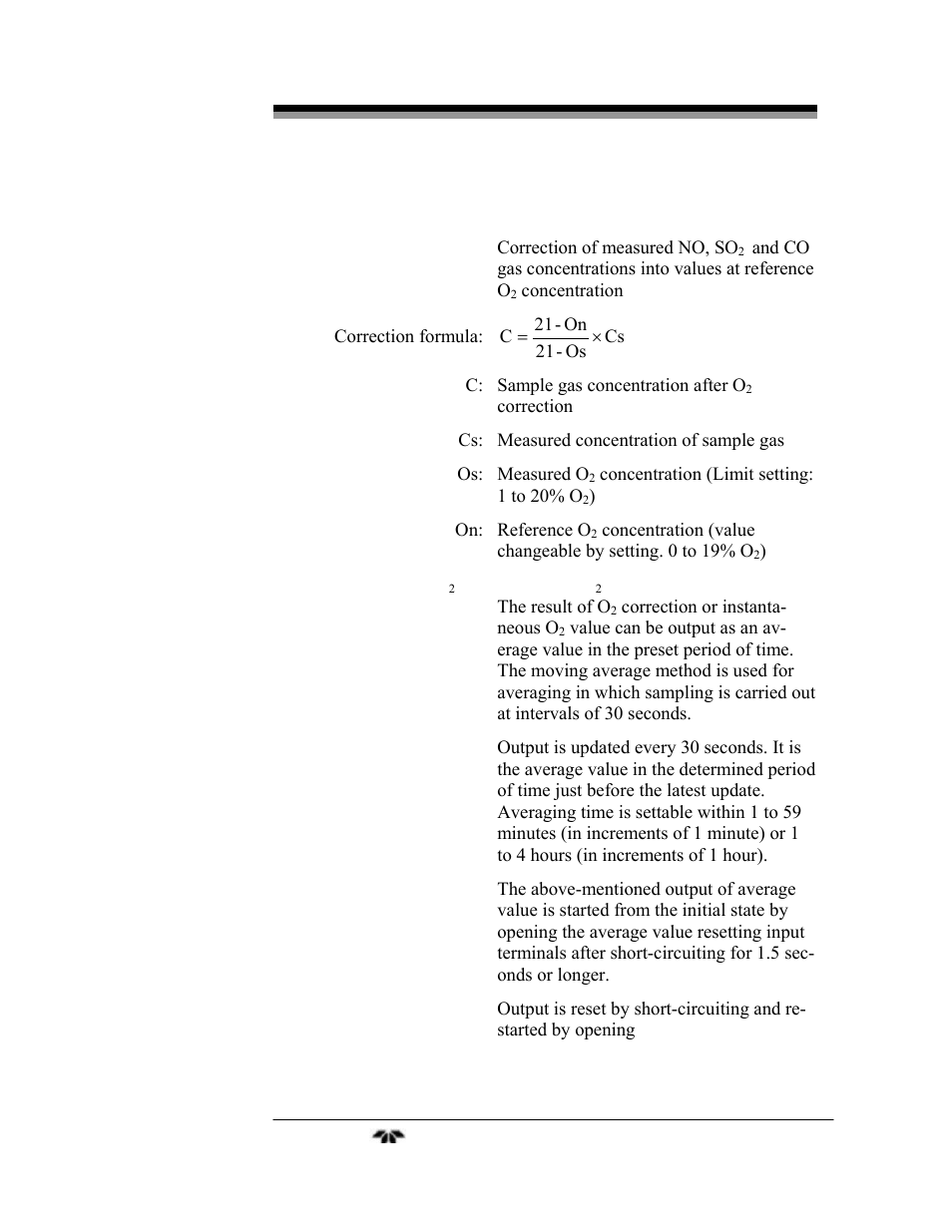 A.3 optional functions | Teledyne 7600 - Infrared gas analyzer - operating manual User Manual | Page 115 / 126