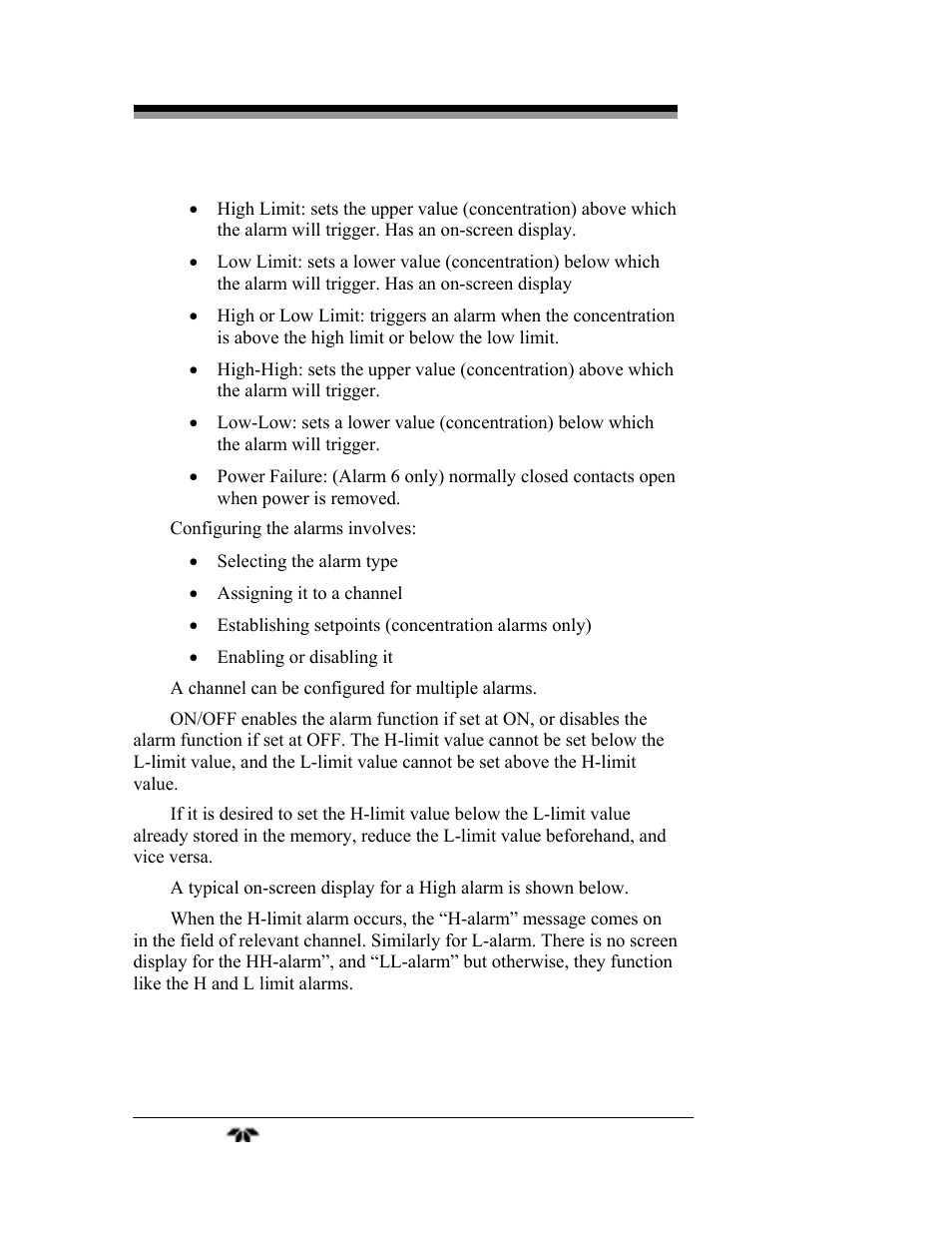 Teledyne 7600 - Infrared gas analyzer - operating manual User Manual | Page 54 / 126