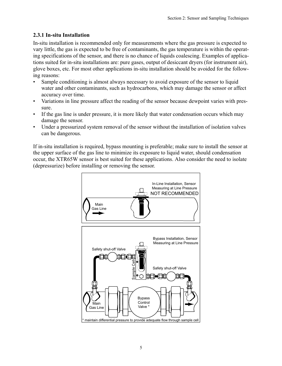 1 in-situ installation | Teledyne 8800A/8800B - Panel / Wall mount trace moisture analyzer User Manual | Page 12 / 72