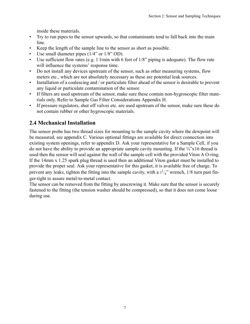 4 mechanical installation | Teledyne 8800A/8800B - Panel / Wall mount trace moisture analyzer User Manual | Page 14 / 72