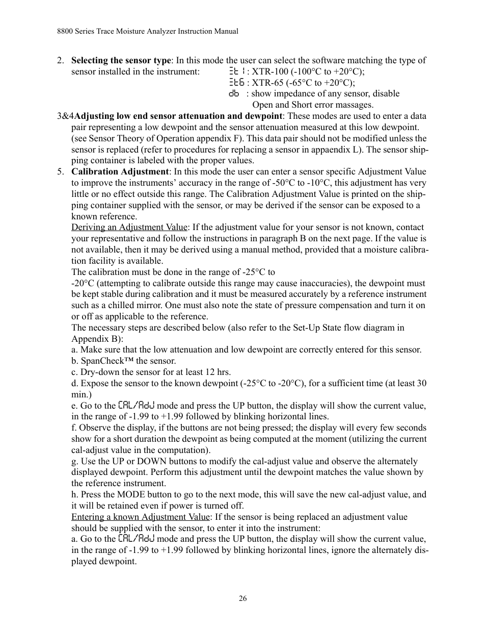 Teledyne 8800A/8800B - Panel / Wall mount trace moisture analyzer User Manual | Page 33 / 72