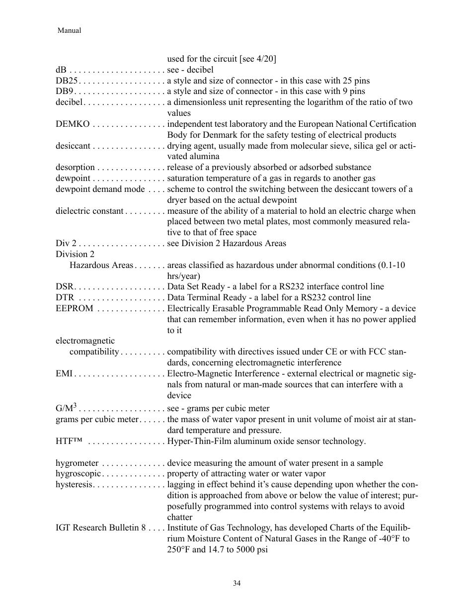 Teledyne 8800A/8800B - Panel / Wall mount trace moisture analyzer User Manual | Page 41 / 72