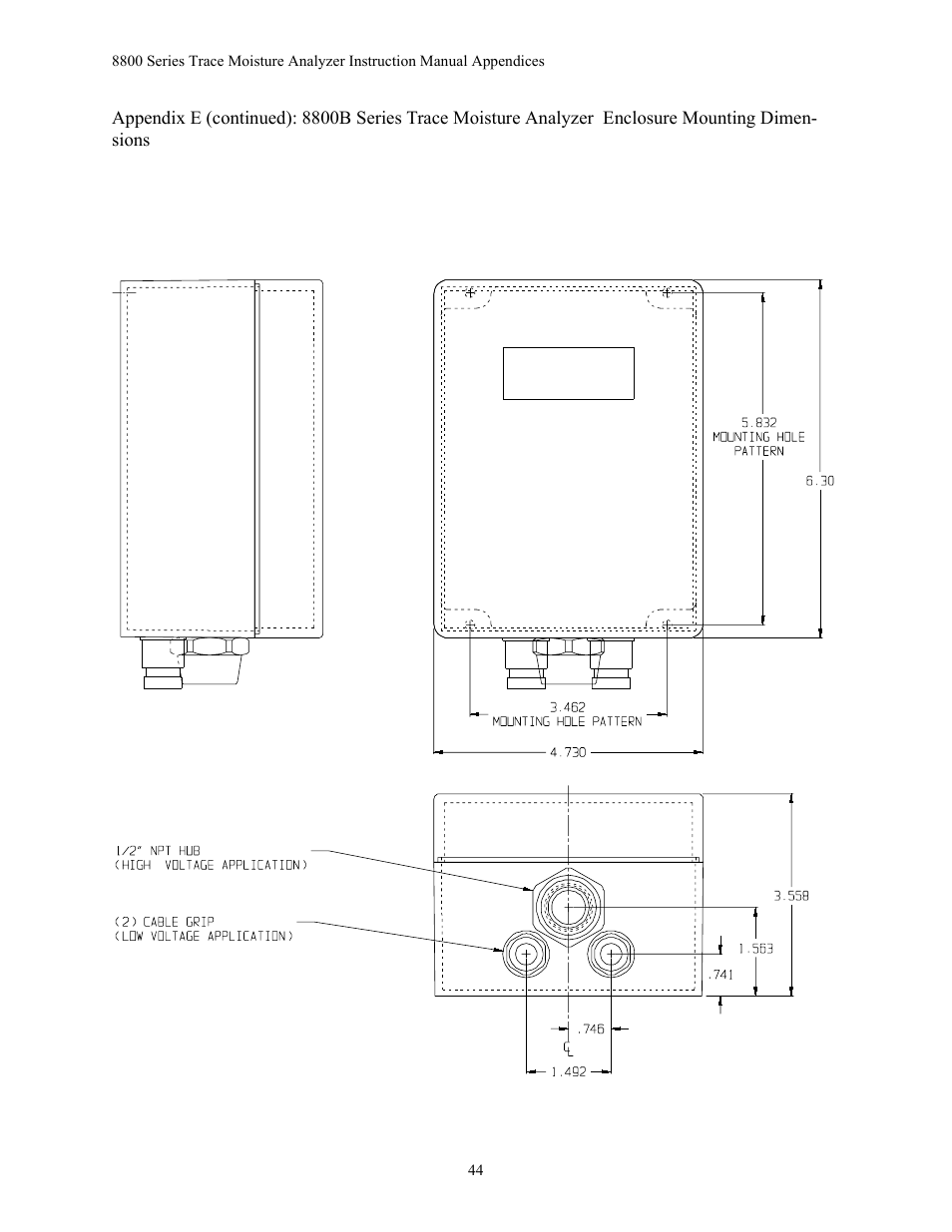 Teledyne 8800A/8800B - Panel / Wall mount trace moisture analyzer User Manual | Page 51 / 72