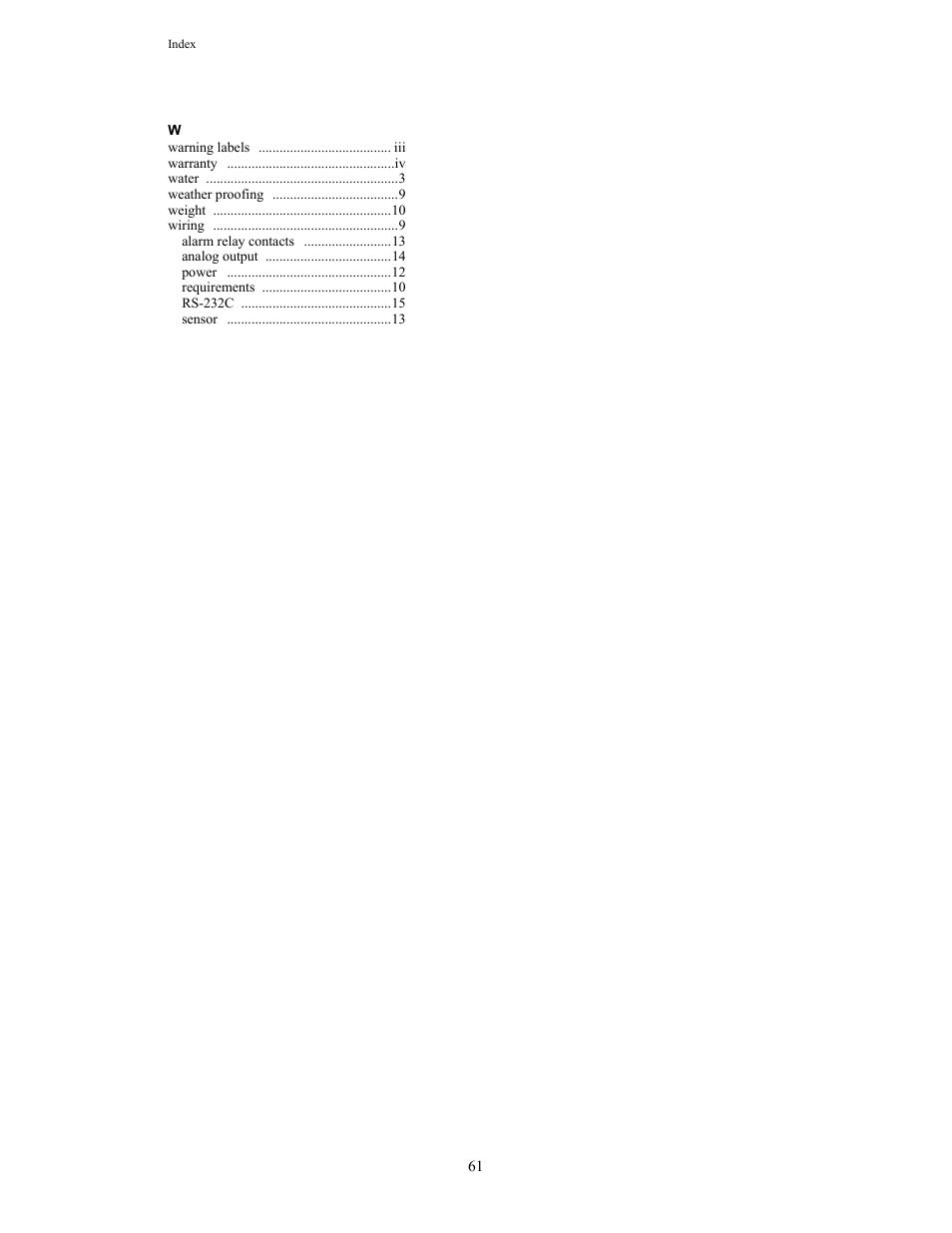 Teledyne 8800A/8800B - Panel / Wall mount trace moisture analyzer User Manual | Page 71 / 72