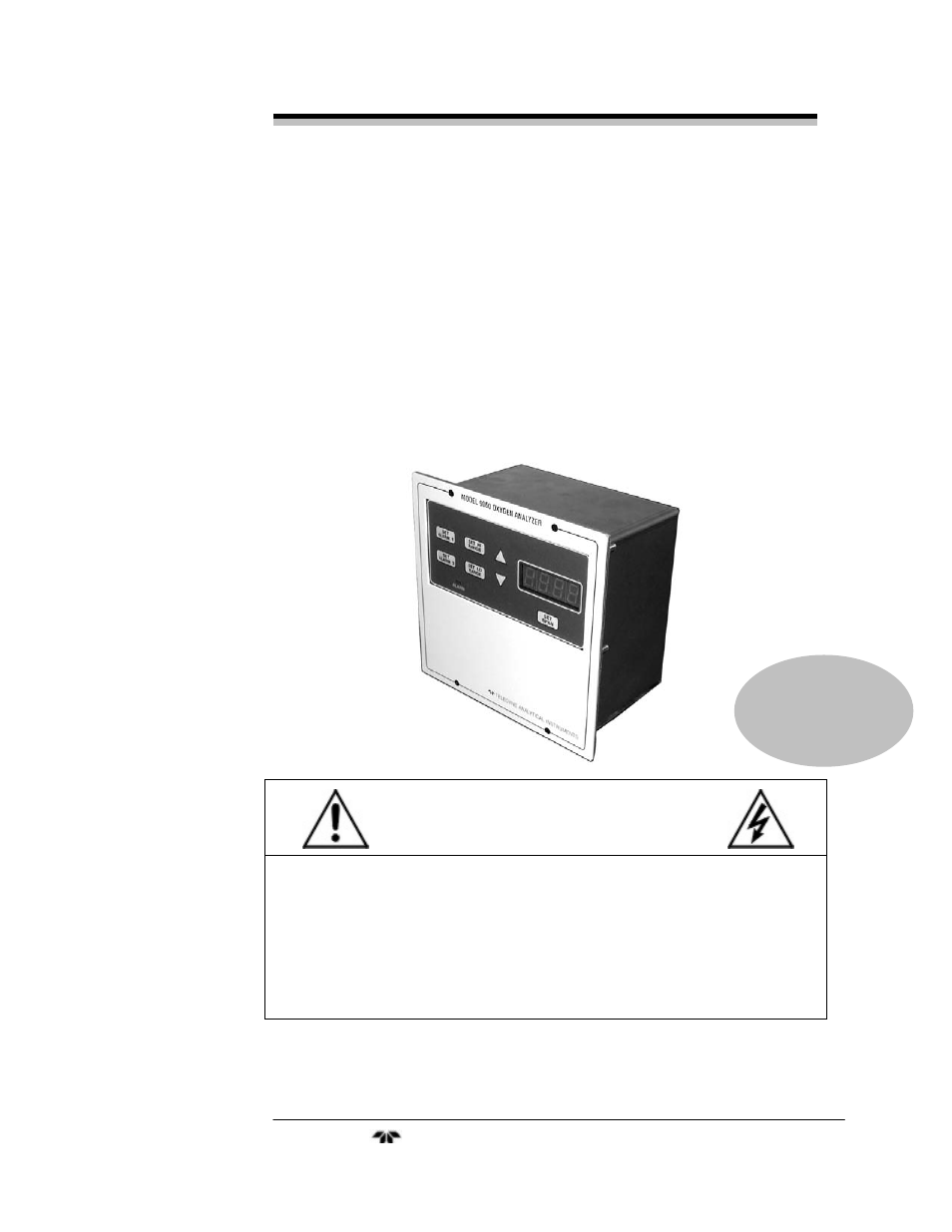 Teledyne 9060L - Zirconium oxide flue gas oxygen analyzer User Manual | 51 pages