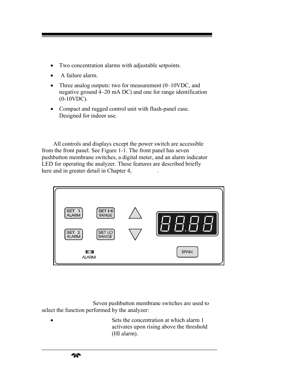 Teledyne 9060L - Zirconium oxide flue gas oxygen analyzer User Manual | Page 12 / 51