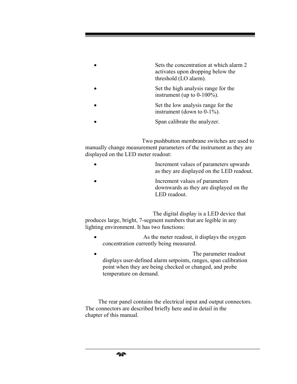 Teledyne 9060L - Zirconium oxide flue gas oxygen analyzer User Manual | Page 13 / 51