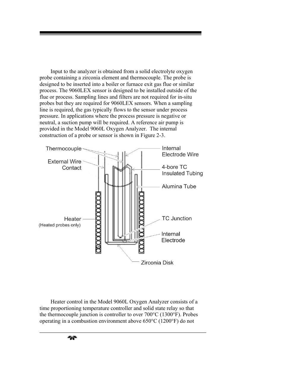 Teledyne 9060L - Zirconium oxide flue gas oxygen analyzer User Manual | Page 18 / 51