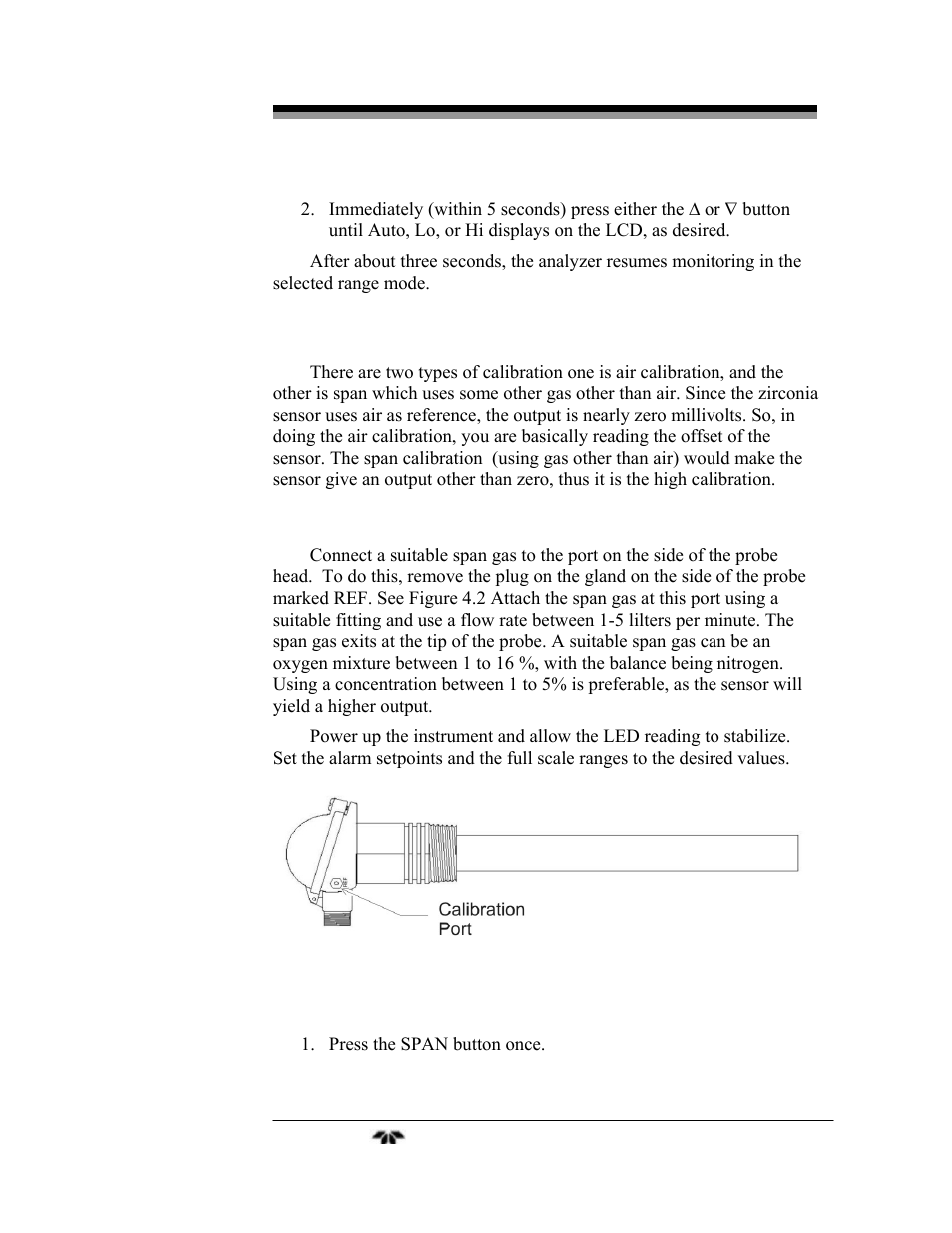 Teledyne 9060L - Zirconium oxide flue gas oxygen analyzer User Manual | Page 35 / 51