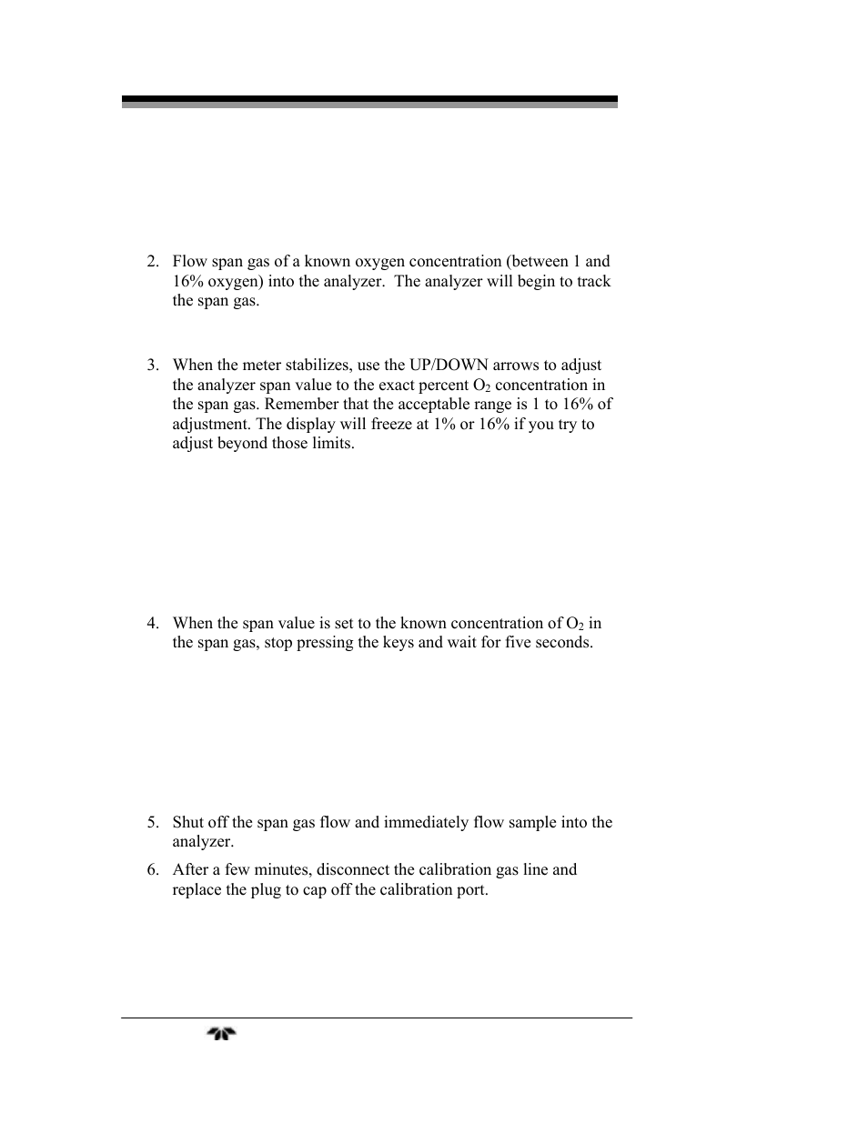 Teledyne 9060L - Zirconium oxide flue gas oxygen analyzer User Manual | Page 36 / 51