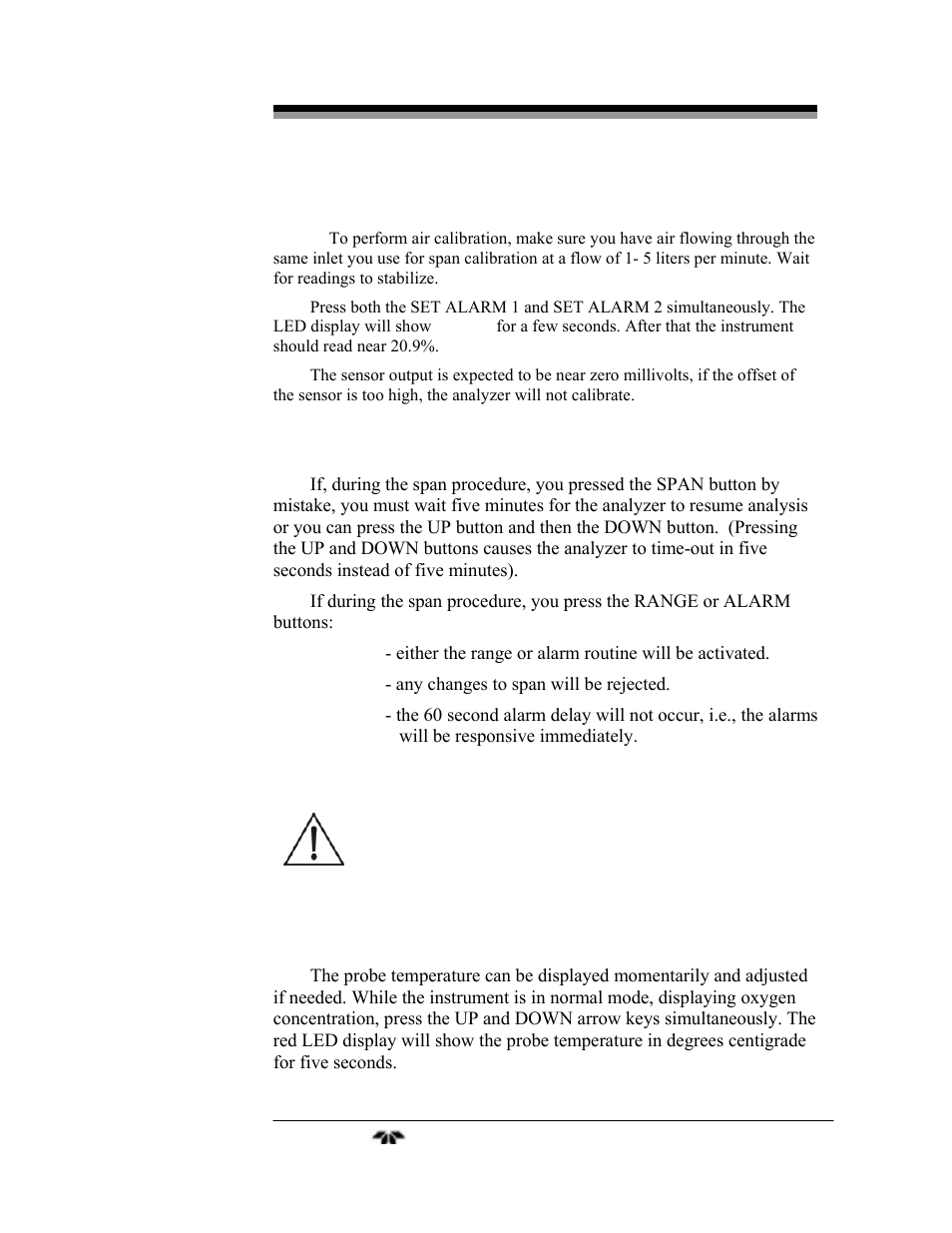 Teledyne 9060L - Zirconium oxide flue gas oxygen analyzer User Manual | Page 37 / 51
